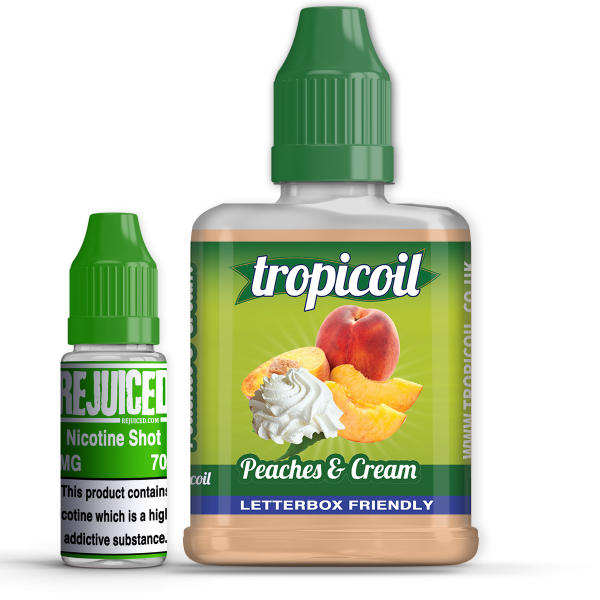 Peaches & Cream - Tropicoil Shortfill Peaches & Cream - Tropicoil Shortfill
