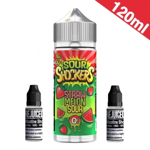 120ml Strawberry & Melon Sour Shockers - Shortfill