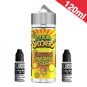 120ml Tangerine & Pineapple -Sour Shockers - Shortfill