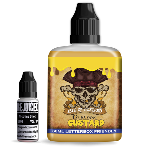 Cap'ncinno Custard - Isle of Custard Shortfill Cap'ncinno Custard - Isle of Custard Shortfill